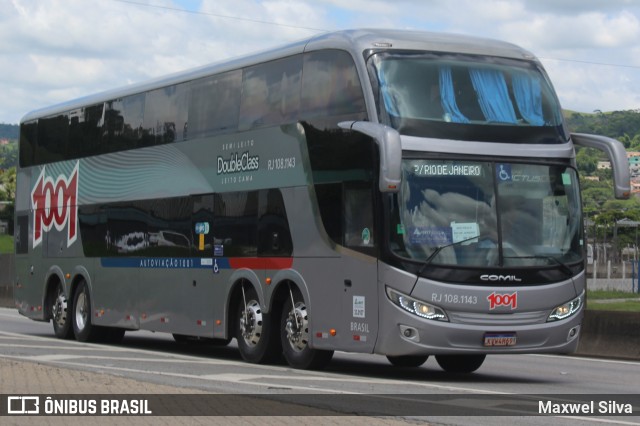 Auto Viação 1001 RJ 108.1143 na cidade de Barra Mansa, Rio de Janeiro, Brasil, por Maxwel Silva. ID da foto: 11382345.