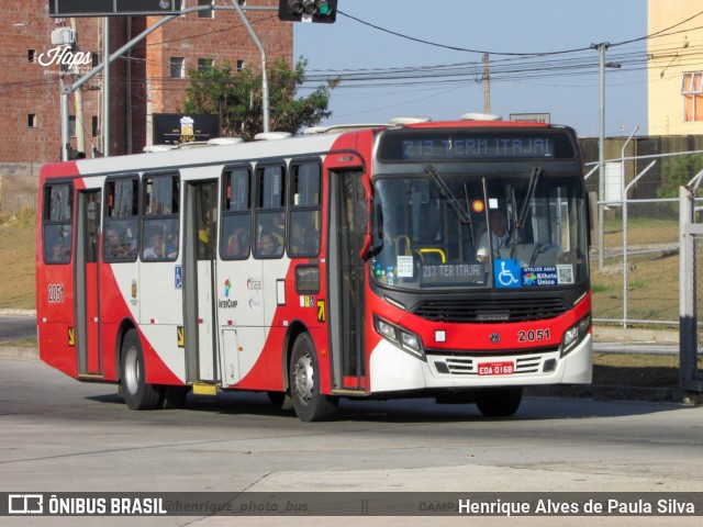 Itajaí Transportes Coletivos 2051 na cidade de Campinas, São Paulo, Brasil, por Henrique Alves de Paula Silva. ID da foto: 11383325.