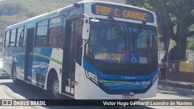 Viação Ponte Coberta RJ 190.056 na cidade de Nova Iguaçu, Rio de Janeiro, Brasil, por Victor Hugo Gerhardt Leandro de Nantes. Número da foto: #11385154.