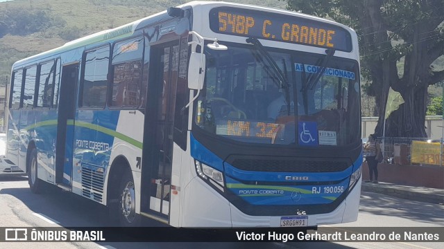 Viação Ponte Coberta RJ 190.056 na cidade de Nova Iguaçu, Rio de Janeiro, Brasil, por Victor Hugo Gerhardt Leandro de Nantes. ID da foto: 11385154.