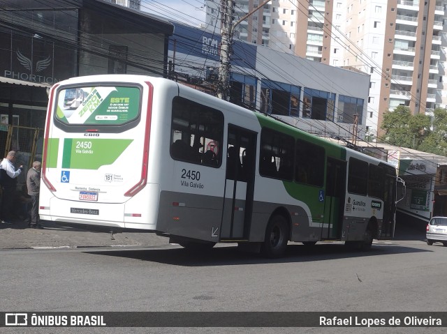 Empresa de Ônibus Vila Galvão 2450 na cidade de Guarulhos, São Paulo, Brasil, por Rafael Lopes de Oliveira. Número da foto: #11385088.