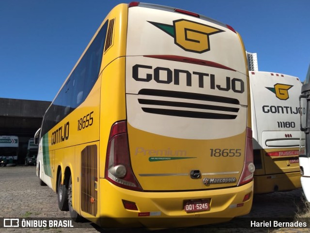 Empresa Gontijo de Transportes 18655 na cidade de Belo Horizonte, Minas Gerais, Brasil, por Hariel Bernades. Número da foto: #11384768.