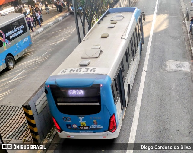 Transwolff Transportes e Turismo 6 6636 na cidade de São Paulo, São Paulo, Brasil, por Diego Cardoso da Silva. Número da foto: #11386302.