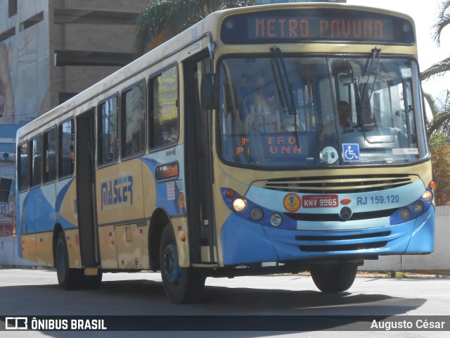 Master Transportes Coletivos de Passageiros RJ 159.120 na cidade de Nilópolis, Rio de Janeiro, Brasil, por Augusto César. ID da foto: 11386095.