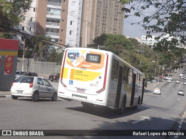 Viação Campo dos Ouros 3326 na cidade de Guarulhos, São Paulo, Brasil, por Rafael Lopes de Oliveira. Número da foto: #11385092.