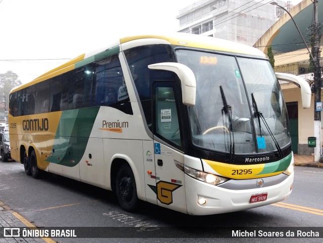 Empresa Gontijo de Transportes 21295 na cidade de Teresópolis, Rio de Janeiro, Brasil, por Michel Soares da Rocha. ID da foto: 11389743.