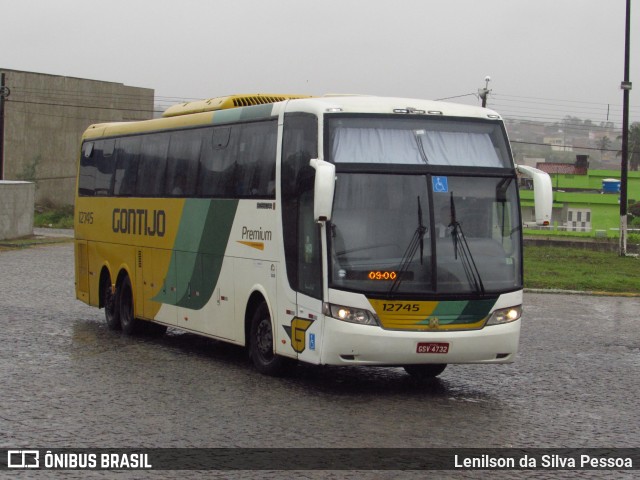 Empresa Gontijo de Transportes 12745 na cidade de Caruaru, Pernambuco, Brasil, por Lenilson da Silva Pessoa. ID da foto: 11389154.