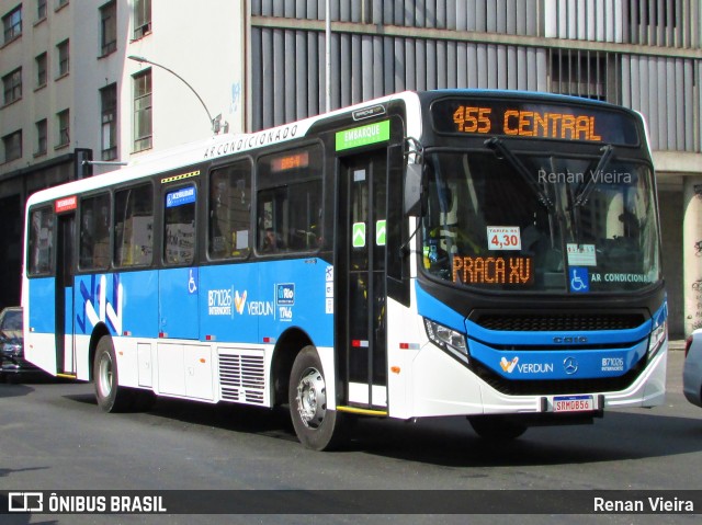 Viação Verdun B71026 na cidade de Rio de Janeiro, Rio de Janeiro, Brasil, por Renan Vieira. Número da foto: #11388664.