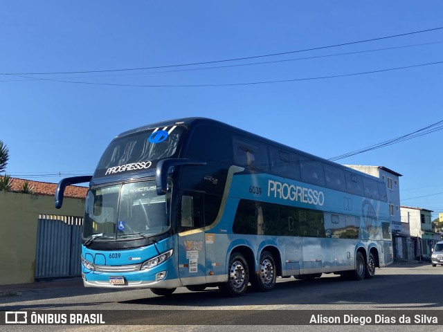 Auto Viação Progresso 6039 na cidade de Natal, Rio Grande do Norte, Brasil, por Alison Diego Dias da Silva. ID da foto: 11388800.