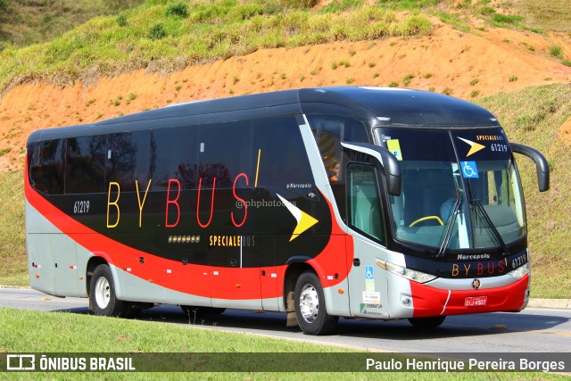 By Bus Transportes Ltda 61219 na cidade de Aparecida, São Paulo, Brasil, por Paulo Henrique Pereira Borges. Número da foto: #11389607.