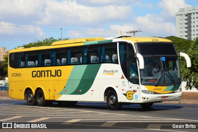 Empresa Gontijo de Transportes 17260 na cidade de Uberlândia, Minas Gerais, Brasil, por Gean Brito. ID da foto: 11392490.