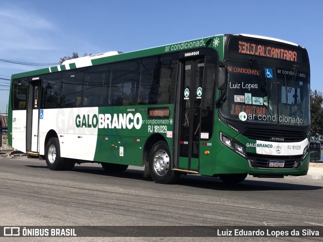 Viação Galo Branco RJ 181.029 na cidade de Niterói, Rio de Janeiro, Brasil, por Luiz Eduardo Lopes da Silva. Número da foto: #11391039.