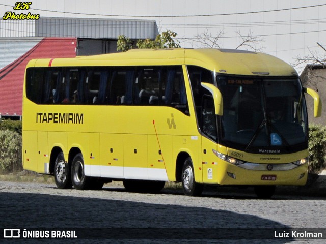 Viação Itapemirim 60021 na cidade de Juiz de Fora, Minas Gerais, Brasil, por Luiz Krolman. Número da foto: #11392981.