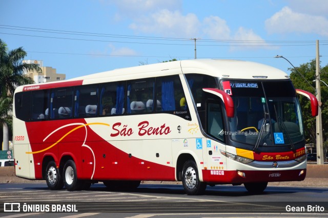 Viação São Bento Ribeirão Preto 13580 na cidade de Uberlândia, Minas Gerais, Brasil, por Gean Brito. ID da foto: 11392434.