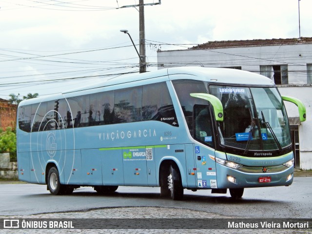 Viação Garcia 8295 na cidade de Joinville, Santa Catarina, Brasil, por Matheus Vieira Mortari. Número da foto: #11391840.