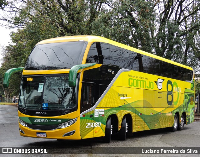 Empresa Gontijo de Transportes 25080 na cidade de São Paulo, São Paulo, Brasil, por Luciano Ferreira da Silva. ID da foto: 11393452.