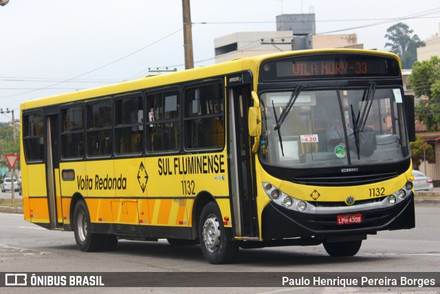 Viação Sul Fluminense 1132 na cidade de Volta Redonda, Rio de Janeiro, Brasil, por Paulo Henrique Pereira Borges. Número da foto: #11392992.