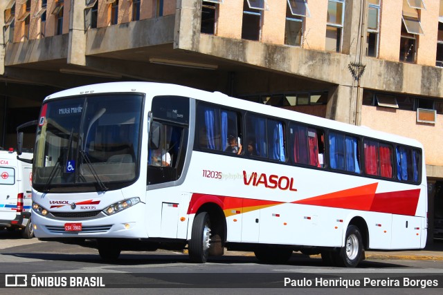 ViaSol Transportes Rodoviários 112035 na cidade de Limeira, São Paulo, Brasil, por Paulo Henrique Pereira Borges. ID da foto: 11392847.