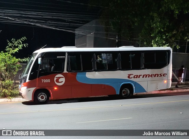 Carmense Turismo 7000 na cidade de Divinópolis, Minas Gerais, Brasil, por João Marcos William. ID da foto: 11391564.