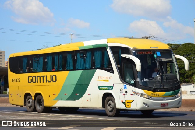 Empresa Gontijo de Transportes 18565 na cidade de Uberlândia, Minas Gerais, Brasil, por Gean Brito. ID da foto: 11392420.