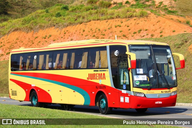 Auto Viação Jurema RJ 120.078 na cidade de Aparecida, São Paulo, Brasil, por Paulo Henrique Pereira Borges. ID da foto: 11396639.