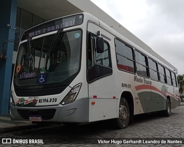 Viação Montes Brancos RJ 196.020 na cidade de Araruama, Rio de Janeiro, Brasil, por Victor Hugo Gerhardt Leandro de Nantes. Número da foto: #11394125.