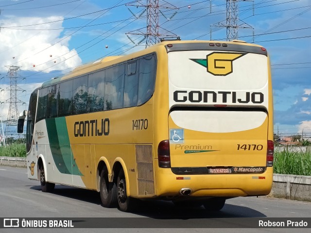 Empresa Gontijo de Transportes 14170 na cidade de São José dos Campos, São Paulo, Brasil, por Robson Prado. ID da foto: 11397643.