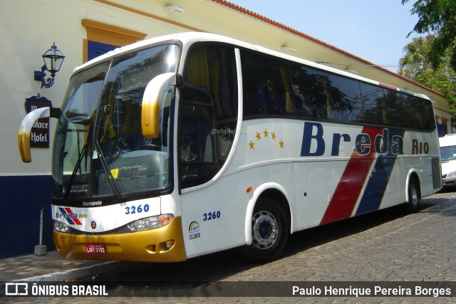 Breda Rio 3260 na cidade de Vassouras, Rio de Janeiro, Brasil, por Paulo Henrique Pereira Borges. ID da foto: 11396708.