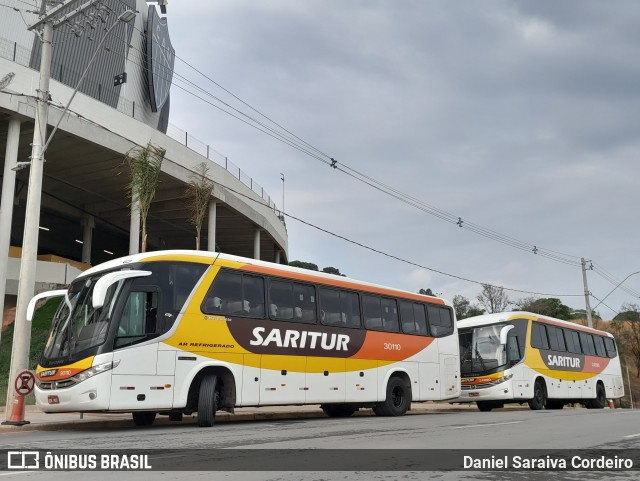 Saritur - Santa Rita Transporte Urbano e Rodoviário 30110 na cidade de Belo Horizonte, Minas Gerais, Brasil, por Daniel Saraiva Cordeiro. Número da foto: #11397786.