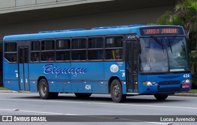 Biguaçu Transportes Coletivos Administração e Participação 424 na cidade de Florianópolis, Santa Catarina, Brasil, por Lucas Juvencio. ID da foto: 11395082.