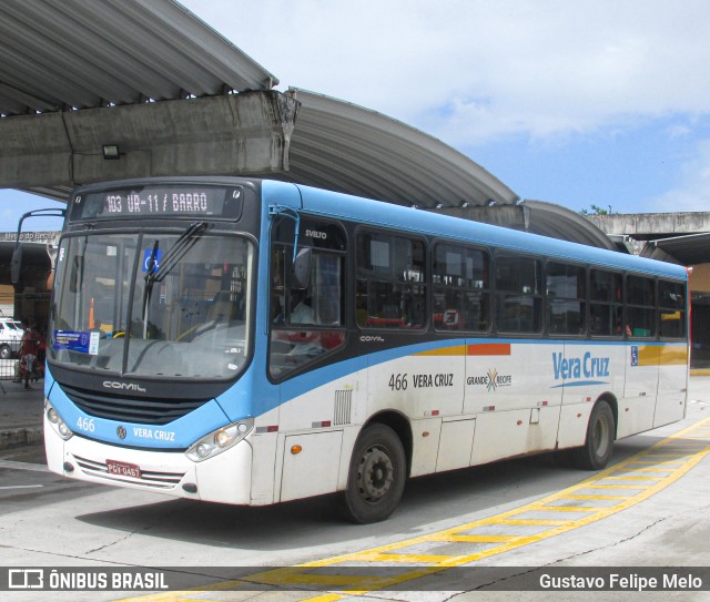 Expresso Vera Cruz 466 na cidade de Recife, Pernambuco, Brasil, por Gustavo Felipe Melo. Número da foto: #11395729.