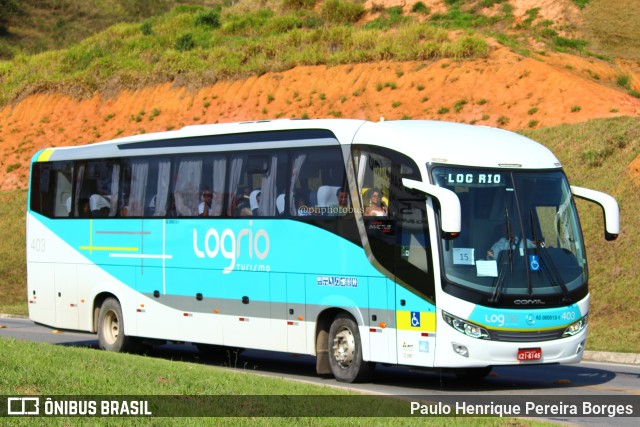 Log Rio Transporte e Turismo 403 na cidade de Aparecida, São Paulo, Brasil, por Paulo Henrique Pereira Borges. Número da foto: #11396646.