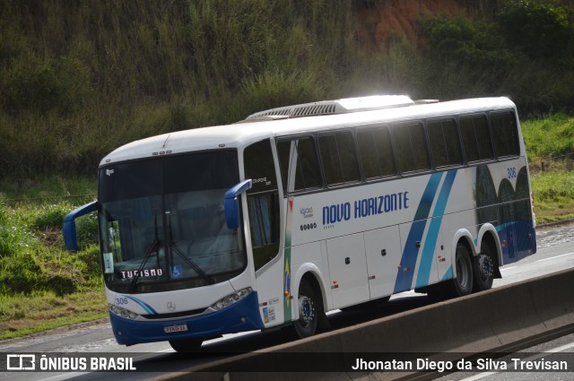 Viação Novo Horizonte 306 na cidade de Barra Mansa, Rio de Janeiro, Brasil, por Jhonatan Diego da Silva Trevisan. ID da foto: 11396870.