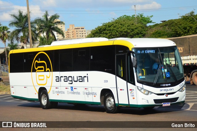 Expresso Araguari 2329 na cidade de Uberlândia, Minas Gerais, Brasil, por Gean Brito. ID da foto: 11396909.