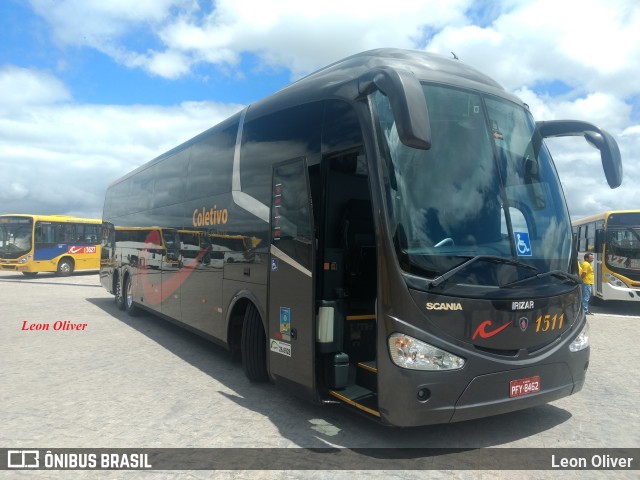 Coletivo Transportes 1511 na cidade de Caruaru, Pernambuco, Brasil, por Leon Oliver. ID da foto: 11397007.