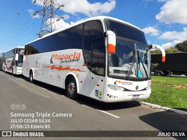 Manoela Transporte e Turismo 310 na cidade de Esteio, Rio Grande do Sul, Brasil, por JULIO SILVA. ID da foto: 11397360.