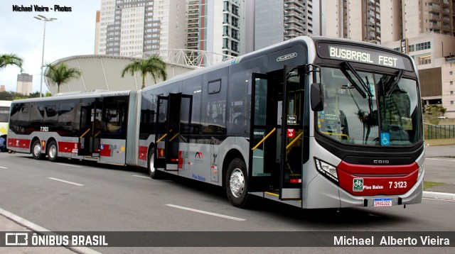 Viação Metrópole Paulista - Zona Sul 7 3123 na cidade de Barueri, São Paulo, Brasil, por Michael  Alberto Vieira. Número da foto: #11398287.