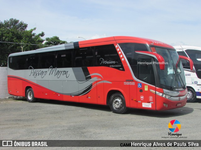 Empresa de Ônibus Pássaro Marron 5958 na cidade de Campinas, São Paulo, Brasil, por Henrique Alves de Paula Silva. Número da foto: #11400185.