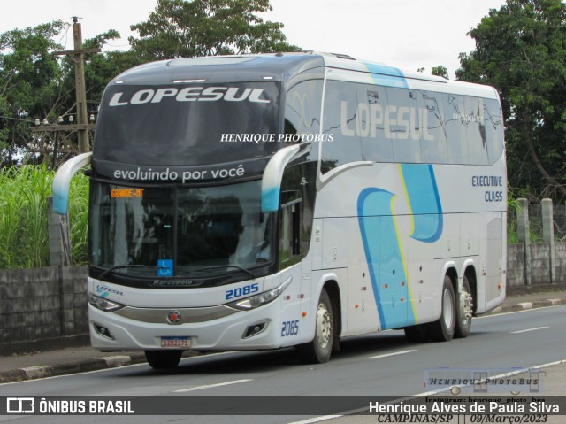 LopeSul Transportes - Lopes e Oliveira Transportes e Turismo - Lopes Sul 2085 na cidade de Campinas, São Paulo, Brasil, por Henrique Alves de Paula Silva. Número da foto: #11400188.