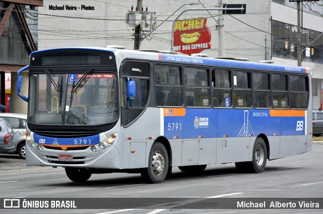 BB Transportes e Turismo 5791 na cidade de Barueri, São Paulo, Brasil, por Michael  Alberto Vieira. ID da foto: 11398325.