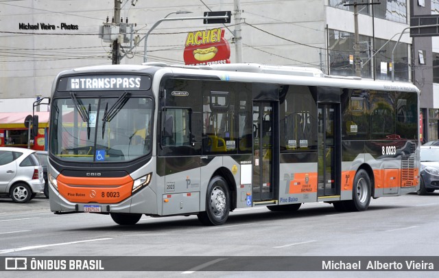 TRANSPPASS - Transporte de Passageiros 8 0023 na cidade de Barueri, São Paulo, Brasil, por Michael  Alberto Vieira. ID da foto: 11398281.