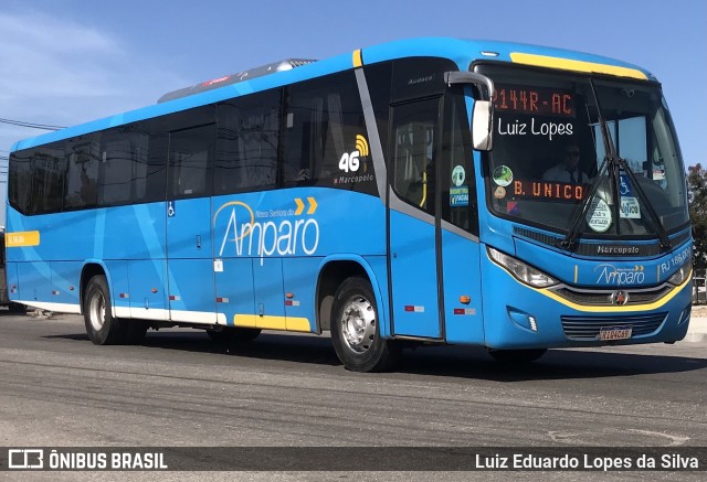 Viação Nossa Senhora do Amparo RJ 186.004 na cidade de Niterói, Rio de Janeiro, Brasil, por Luiz Eduardo Lopes da Silva. ID da foto: 11401219.