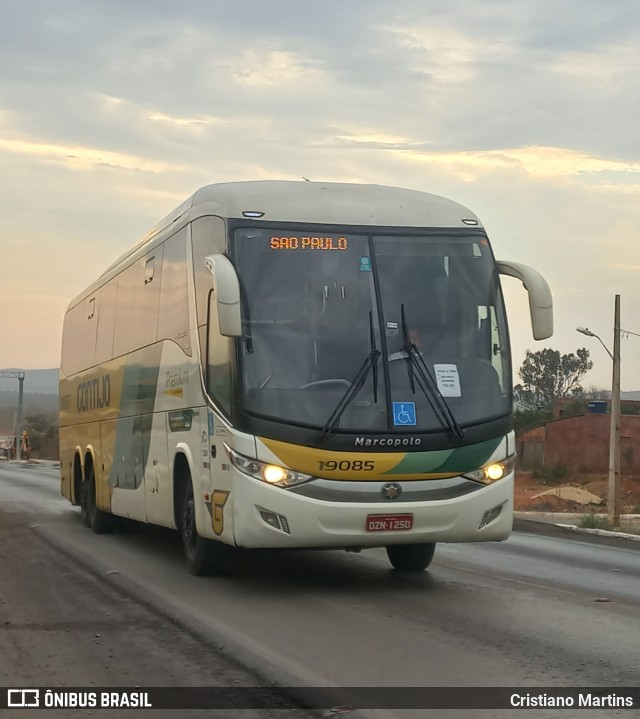 Empresa Gontijo de Transportes 19085 na cidade de Montes Claros, Minas Gerais, Brasil, por Cristiano Martins. ID da foto: 11401659.