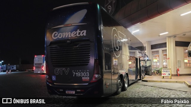 Viação Cometa 719303 na cidade de Registro, São Paulo, Brasil, por Fábio Paixão. ID da foto: 11400853.