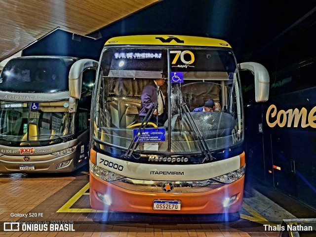 Viação Nova Itapemirim 70000 na cidade de Queluz, São Paulo, Brasil, por Thalis Nathan. Número da foto: #11403574.