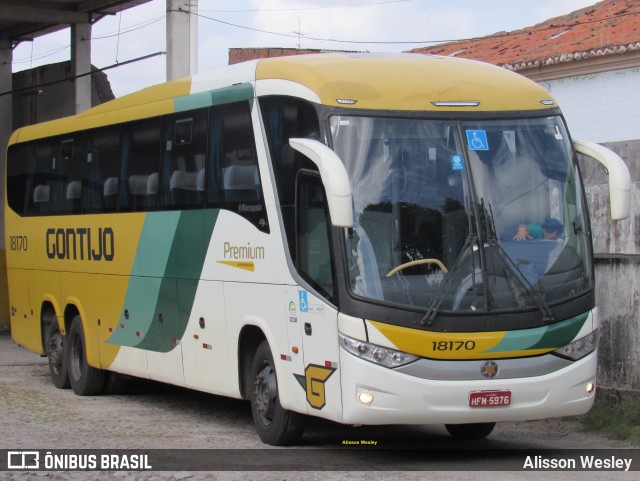 Empresa Gontijo de Transportes 18170 na cidade de Fortaleza, Ceará, Brasil, por Alisson Wesley. ID da foto: 11403197.