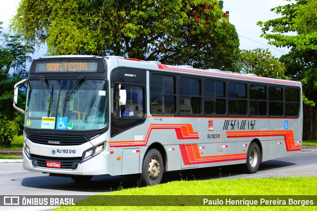 Viação Resendense RJ 192.010 na cidade de Resende, Rio de Janeiro, Brasil, por Paulo Henrique Pereira Borges. Número da foto: #11403664.