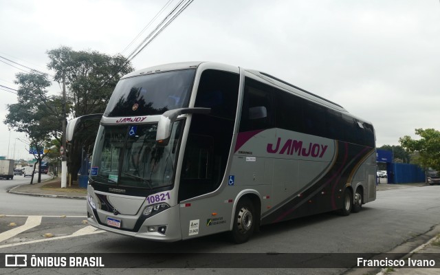 Viação Jam Joy 10821 na cidade de São Paulo, São Paulo, Brasil, por Francisco Ivano. ID da foto: 11403057.