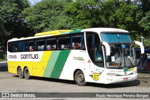 Empresa Gontijo de Transportes 17045 na cidade de São Paulo, São Paulo, Brasil, por Paulo Henrique Pereira Borges. ID da foto: 11403616.