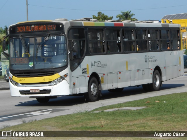 Real Auto Ônibus A41152 na cidade de Rio de Janeiro, Rio de Janeiro, Brasil, por Augusto César. Número da foto: #11401207.